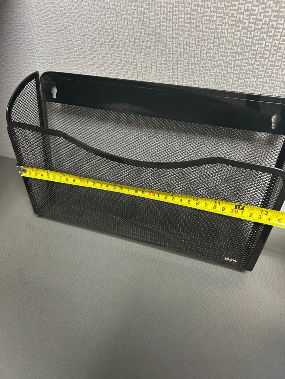 Mesh Desk Tray Organizer in Black - edison